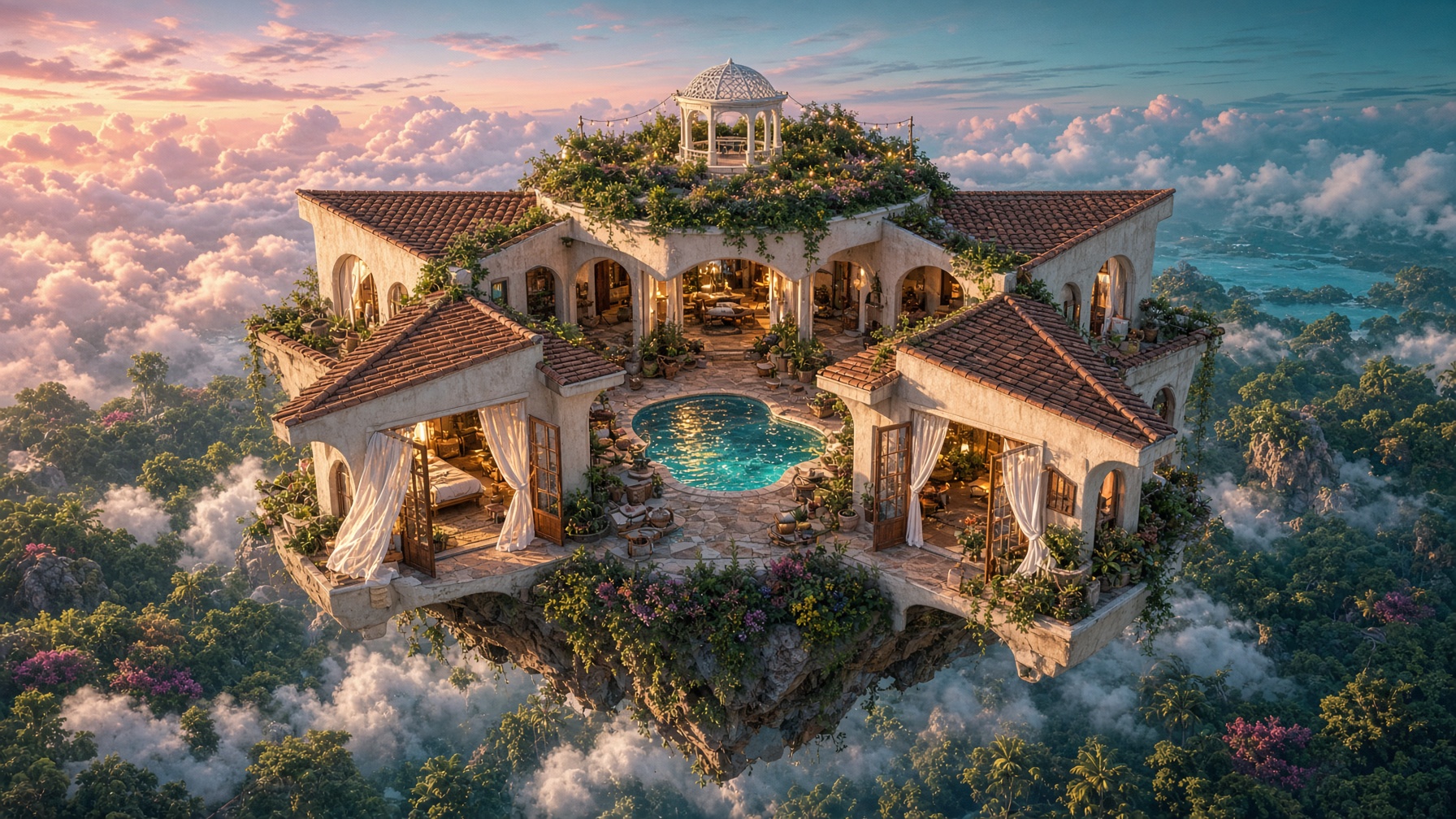 High Garden Hacienda floating over the Star